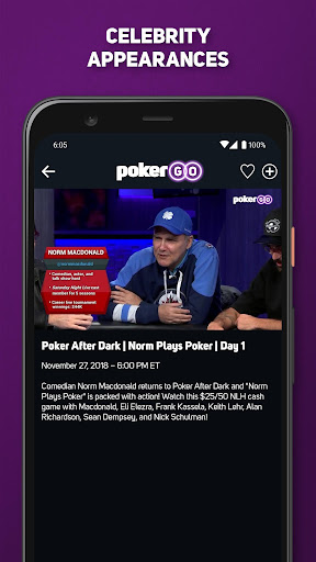 PokerGO: Stream Poker TV Screenshots