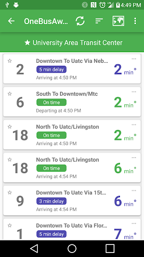 OneBusAway Screenshots