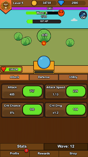 Minimalist Idle RPG Screenshots