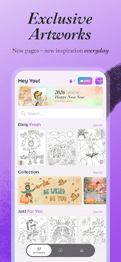 Artasy - Adult Coloring Book Screenshots