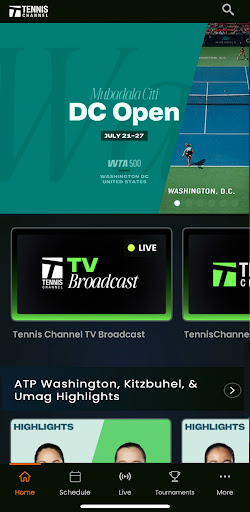 Tennis Channel Screenshots