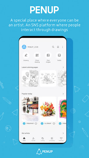PENUP – Drawing-sharing SNS Screenshots