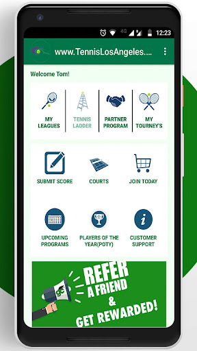 Tennis League Network App Screenshots