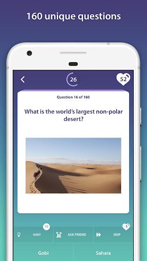 Geography Quiz Screenshots