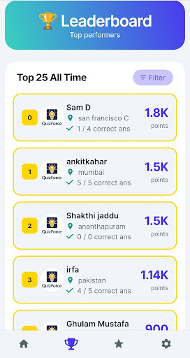 QuizForce - Trivia Generator Screenshots