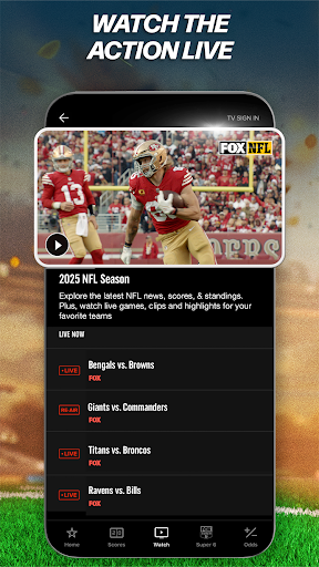 FOX Sports: Watch Live Games Screenshots