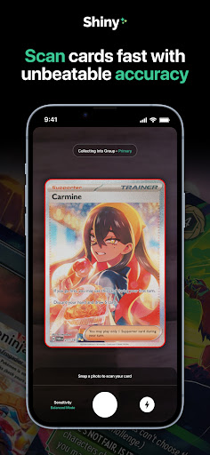 TCG Card Value Scanner - Shiny Screenshots